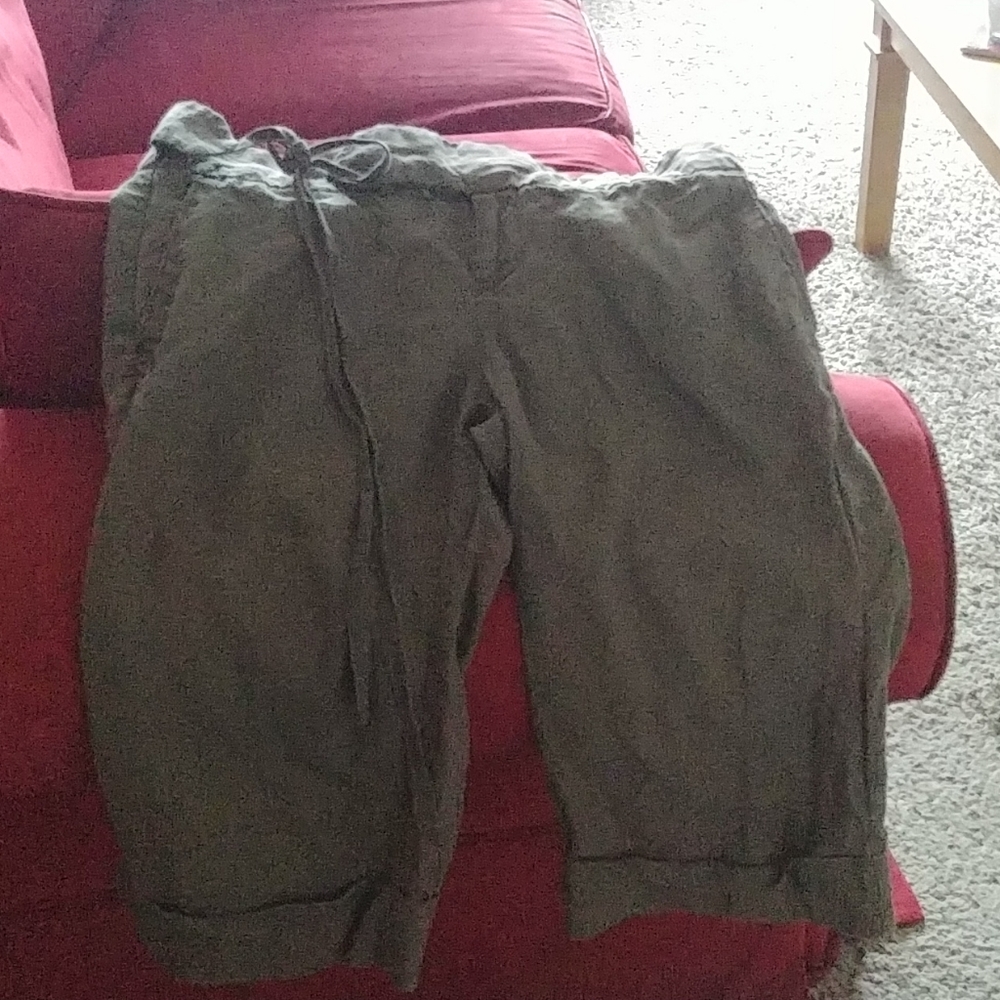 100% linnen capris